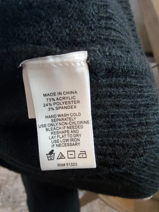 CeCe Black Knit Top with White Bow Cluster - Picture 4 of 4